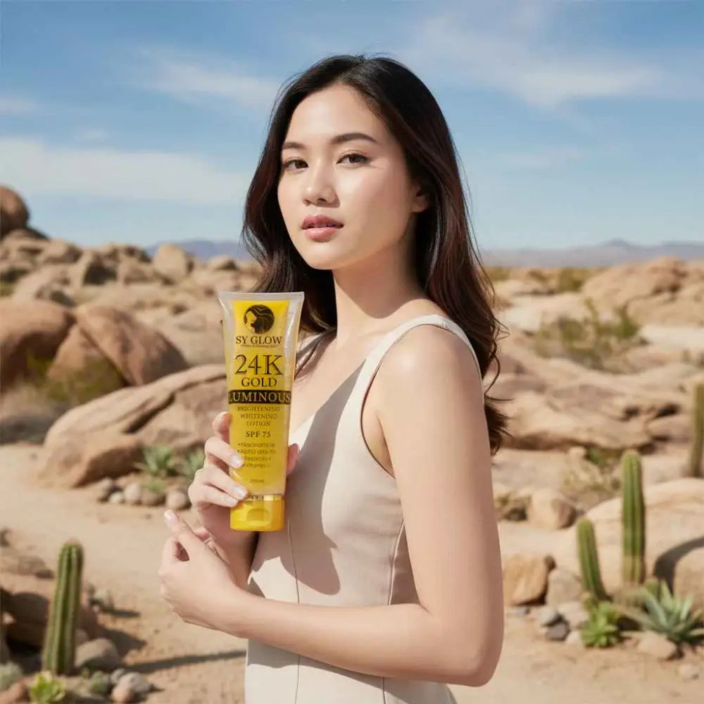 24K Gold Luminous - Brightening Whitening Lotion SPF 75 - BeauMerch