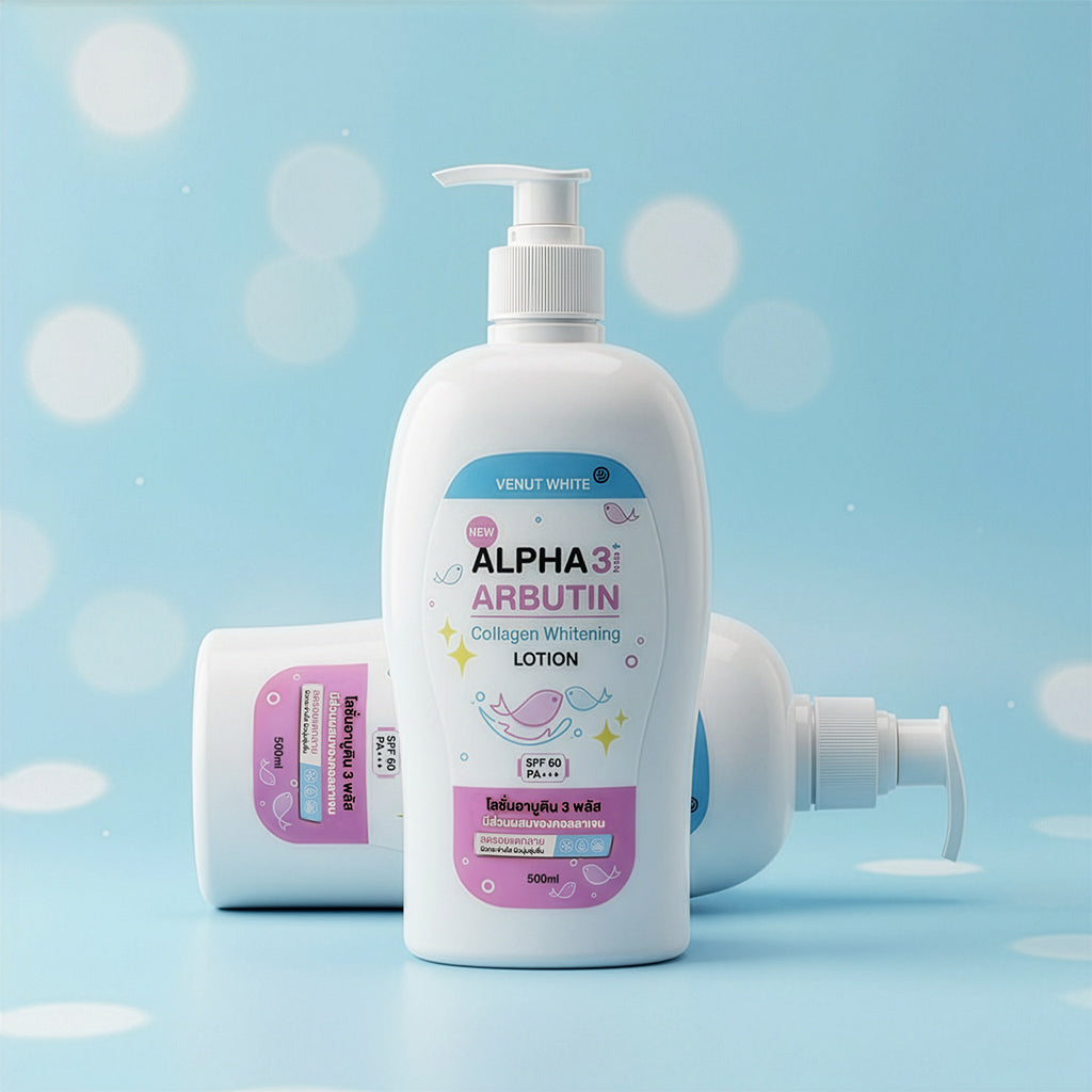Alpha 3Plus Arbutin Collagen Whitening Lotion