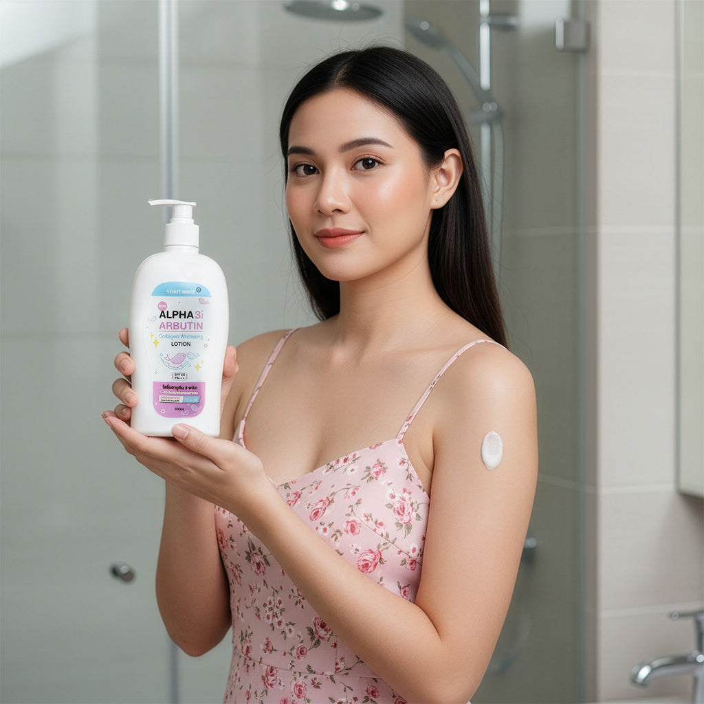 Alpha 3Plus Arbutin Collagen Whitening Lotion
