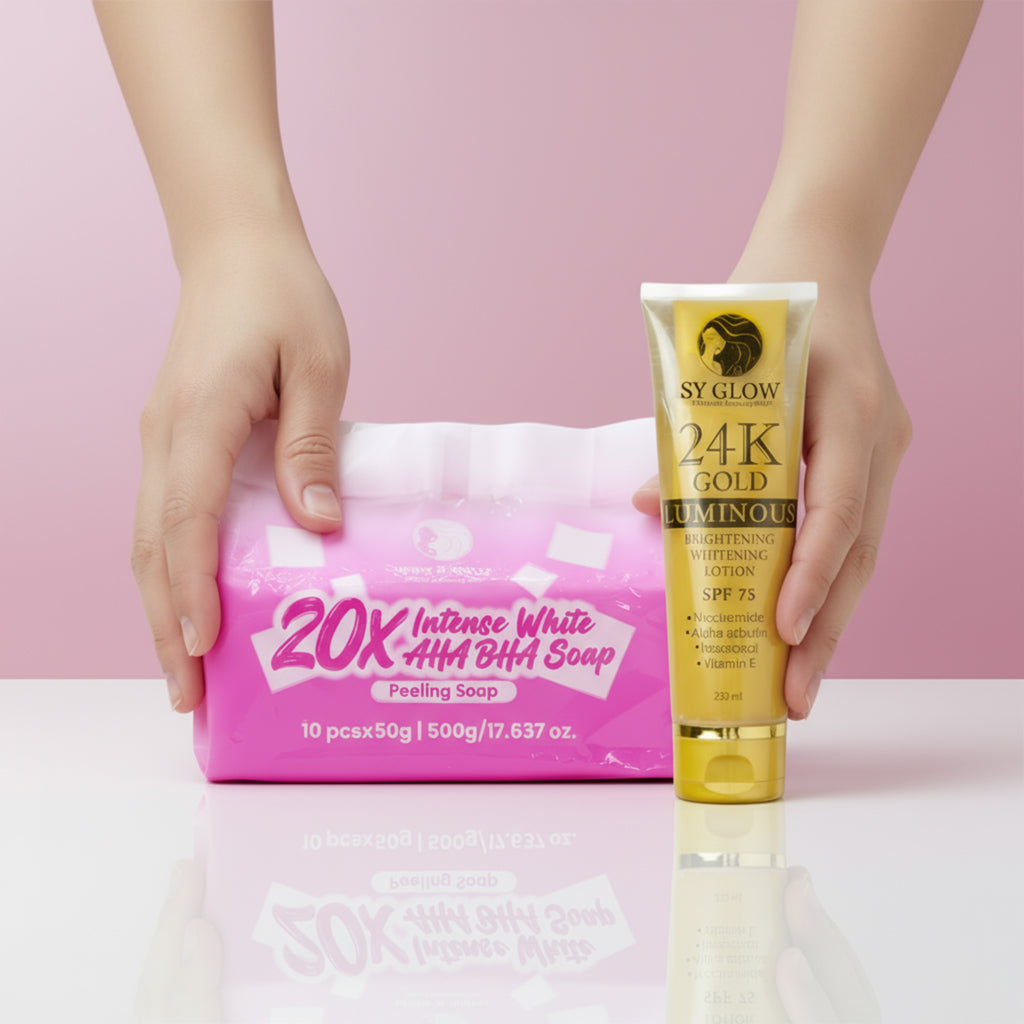 Bundle Whitening Soap and Lotion - SY Glow - BeauMerch