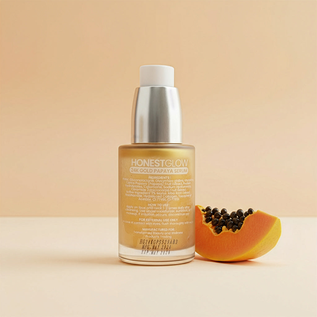 Transformed Skin - Honest Glow 24k Gold Papaya Serum