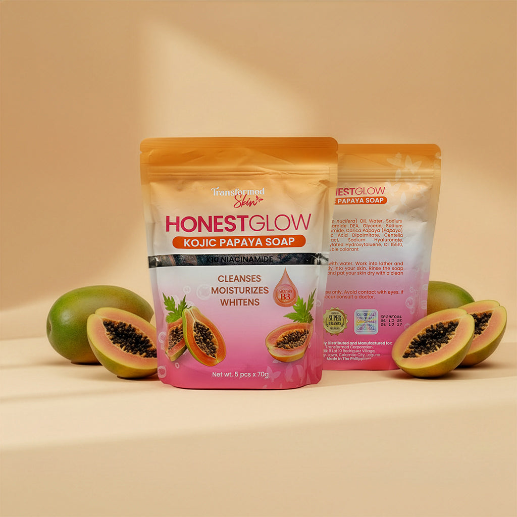 Transformed Skin - Honest Glow Papaya Soap 5 pieces