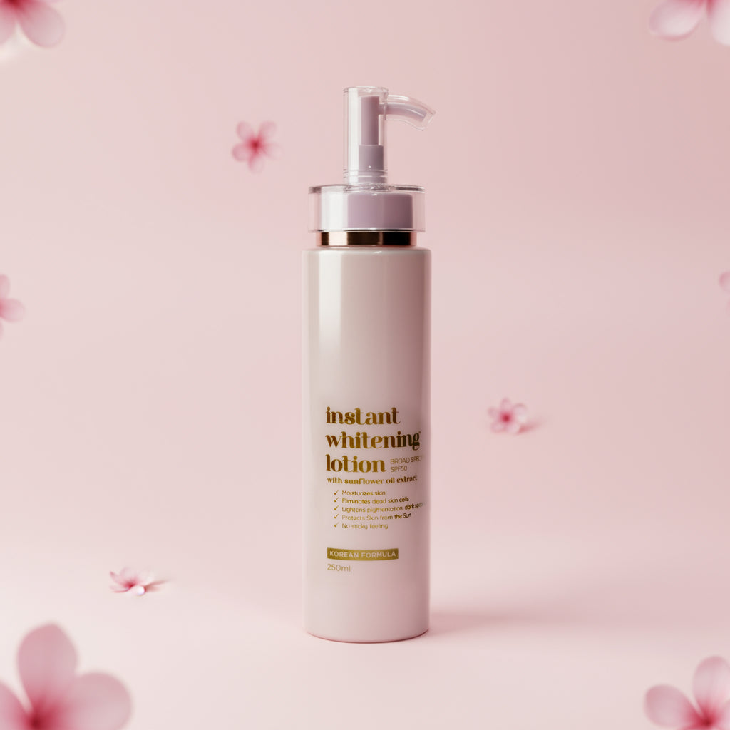 Instant Whitening Lotion with Sunflower Oil Extract