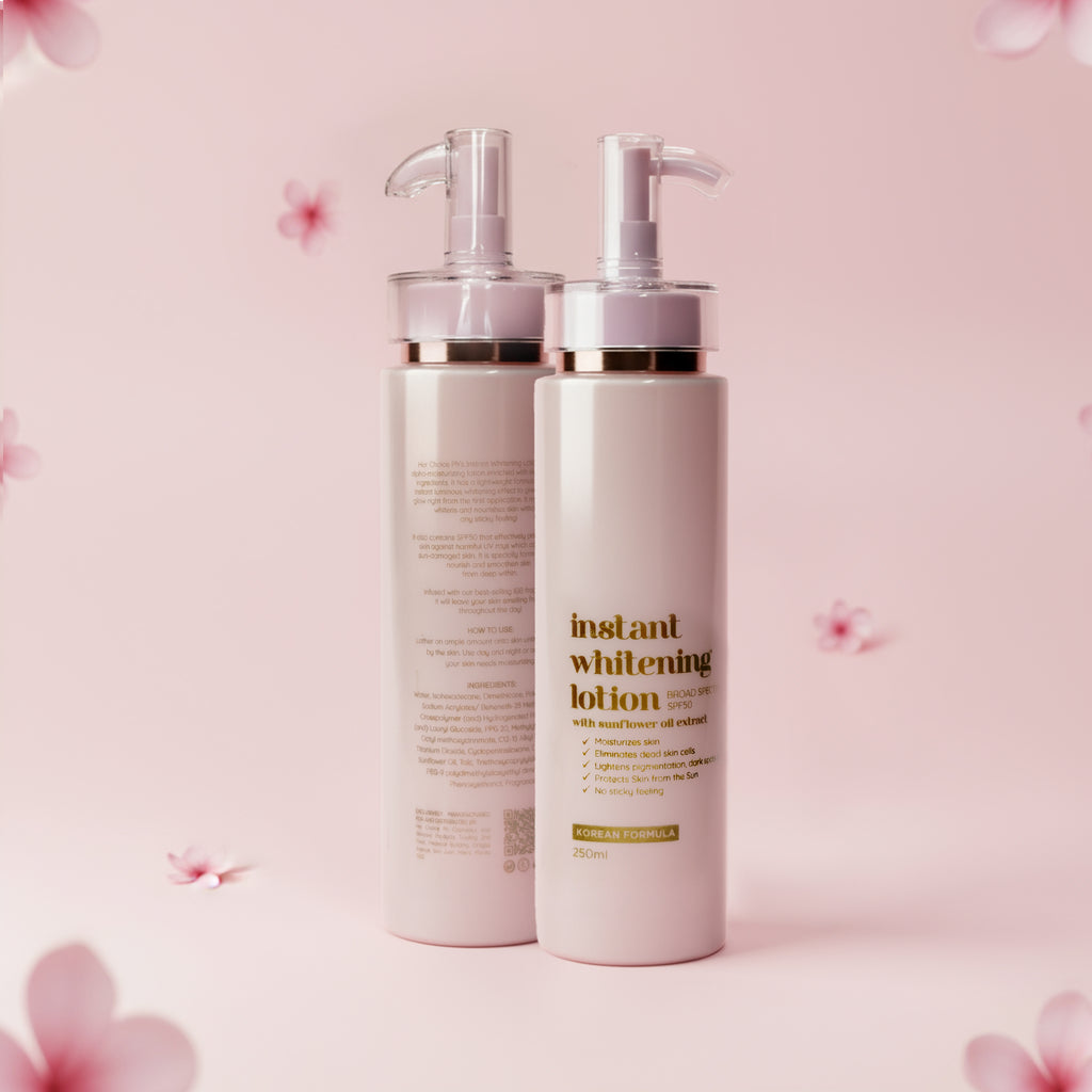 Instant Whitening Lotion with Sunflower Oil Extract