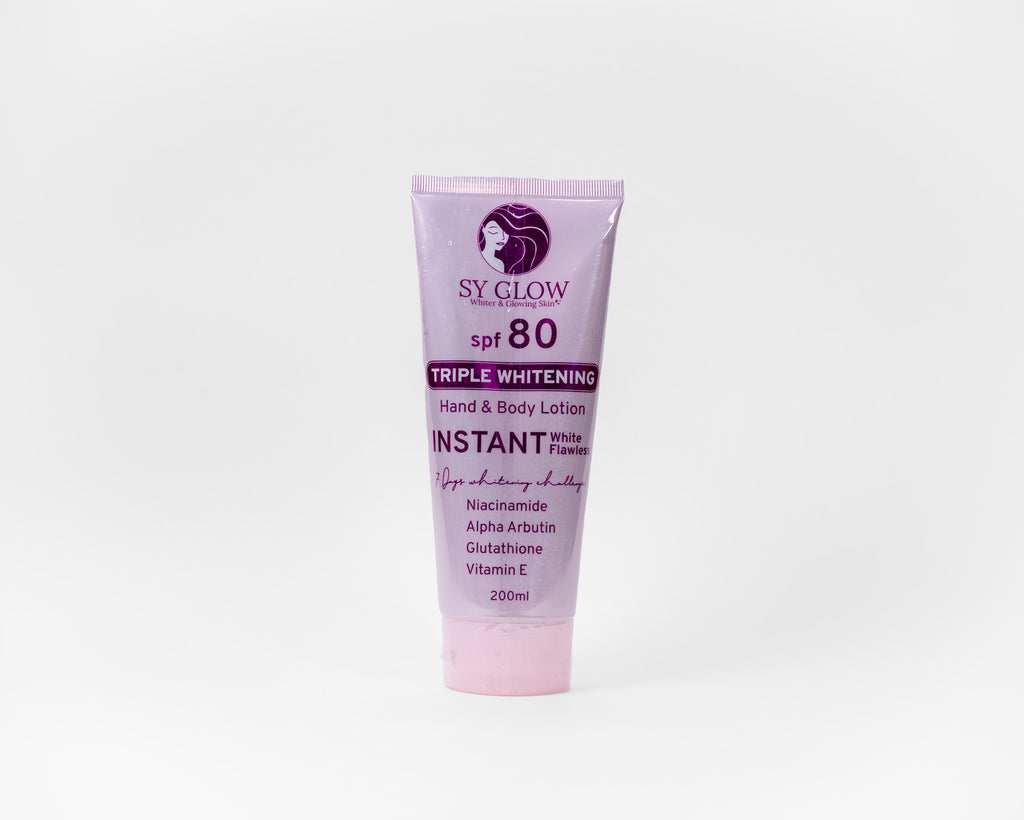 Triple Whitening Hand & Body Lotion - INSTANT White Flawless Spf 80 - BeauMerch