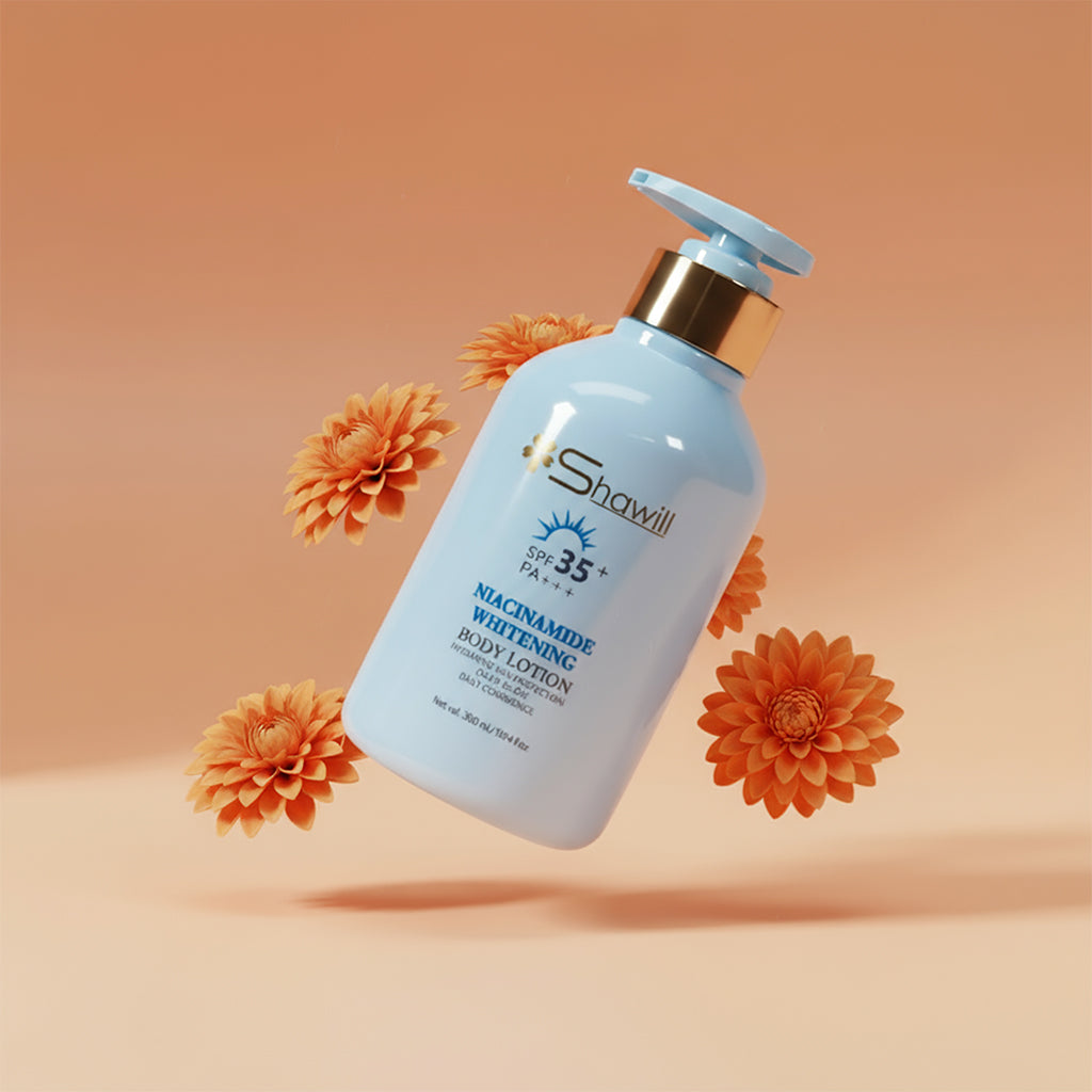 Niacinamide Whitening Body Lotion SPF 35 (Blue) - BeauMerch