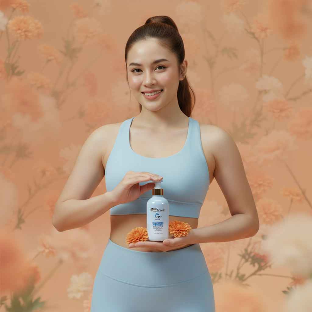 Niacinamide Whitening Body Lotion SPF 35 (Blue) - BeauMerch