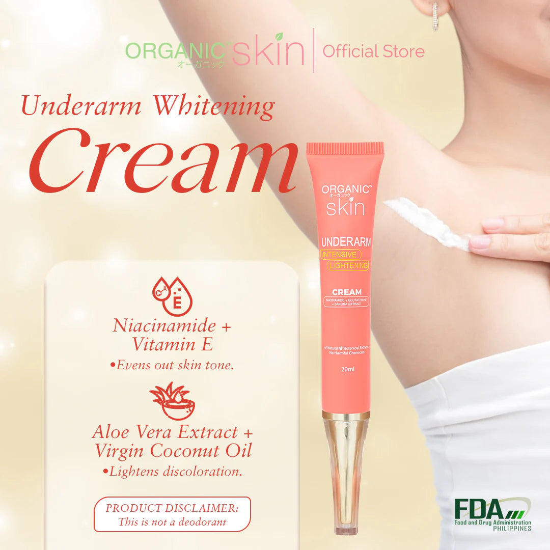 glutathione underarm whitening cream Brightening Essence the lightweight texture glides smoothly on your skin Organic Skin - Organic Skin